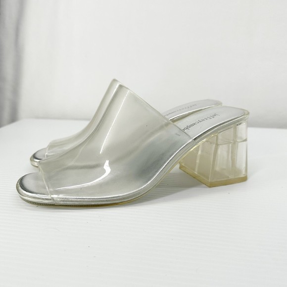 Jeffrey campbell petra deals jelly block heel mule